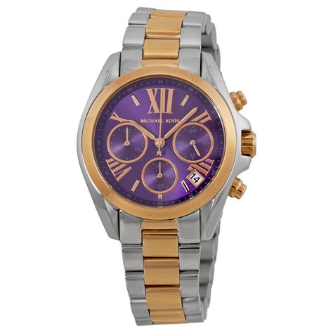 michael kors ladies bradshaw two tone chronograph watch mk6074|Michael Kors bradshaw.